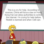 Dank Memes Dank, China, Hong Kong, VPN, Chinese, HK text: This is a cry for help. According to sources, China will force a law on Hong Kong that can allow authorities to control the internet. I