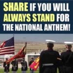 boomer memes Political, Grandma text: SHARE IF ALWAYS STAND FOR THE ANTHEM! 