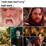 Wholesome Memes Wholesome memes, Gandalf, Rohan, Jedi, Hobbits text: "real men don