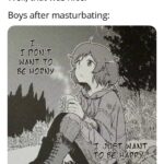 Anime Memes Anime, Visit, Negative, False Negative, False text: Girls after masturbating: Well, that was nice. Boys after masturbating: pony Tto  Anime, Visit, Negative, False Negative, False