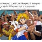 Wholesome Memes Cute, Looks, Sailor Moon text: When you don