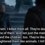 Game of thrones memes Game of thrones, Viserys, Jon, HATE YOU text: Ikilled them. I killed them all. They