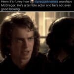 Star Wars Memes Prequel-memes, Ewan, McGregor, Trainspotting, Ewan McGregor, Prey text: Hmm it