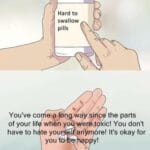 Wholesome Memes Wholesome memes, Reddit, Required, Thanks, REALLY, Grow text: Hard to swallow pills You