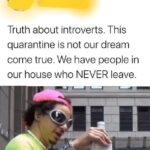 other memes Funny, Reddit, Laughs, God, COVID text: Truth about introverts. This quarantine is not our dream come true. We have people in our house who NEVER leave. cheers i