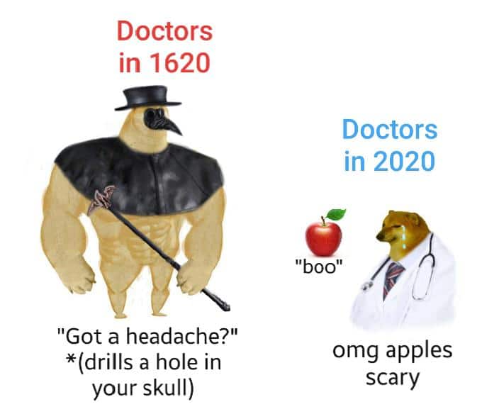 Funny, Doge other memes Funny, Doge text: Doctors in 1620 