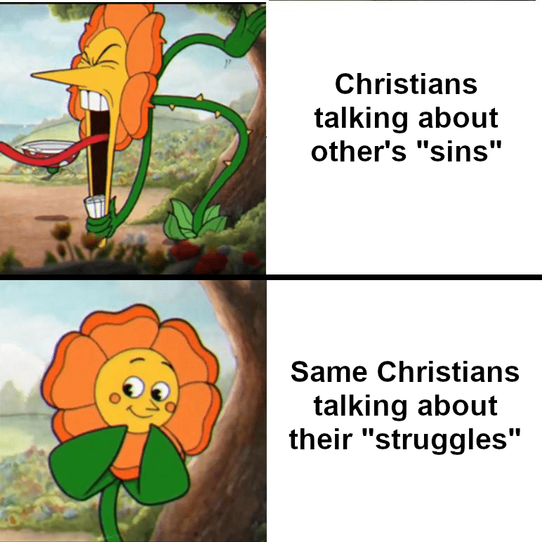 Christian,  Christian Memes Christian,  text: OCS) Christians talking about other's 