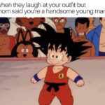 Wholesome Memes Cute, DB text: when they laugh at your outfit but mom said you
