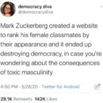 feminine memes Women, Harvard, Zuckerberg, Facebook, Zuck  May 2020