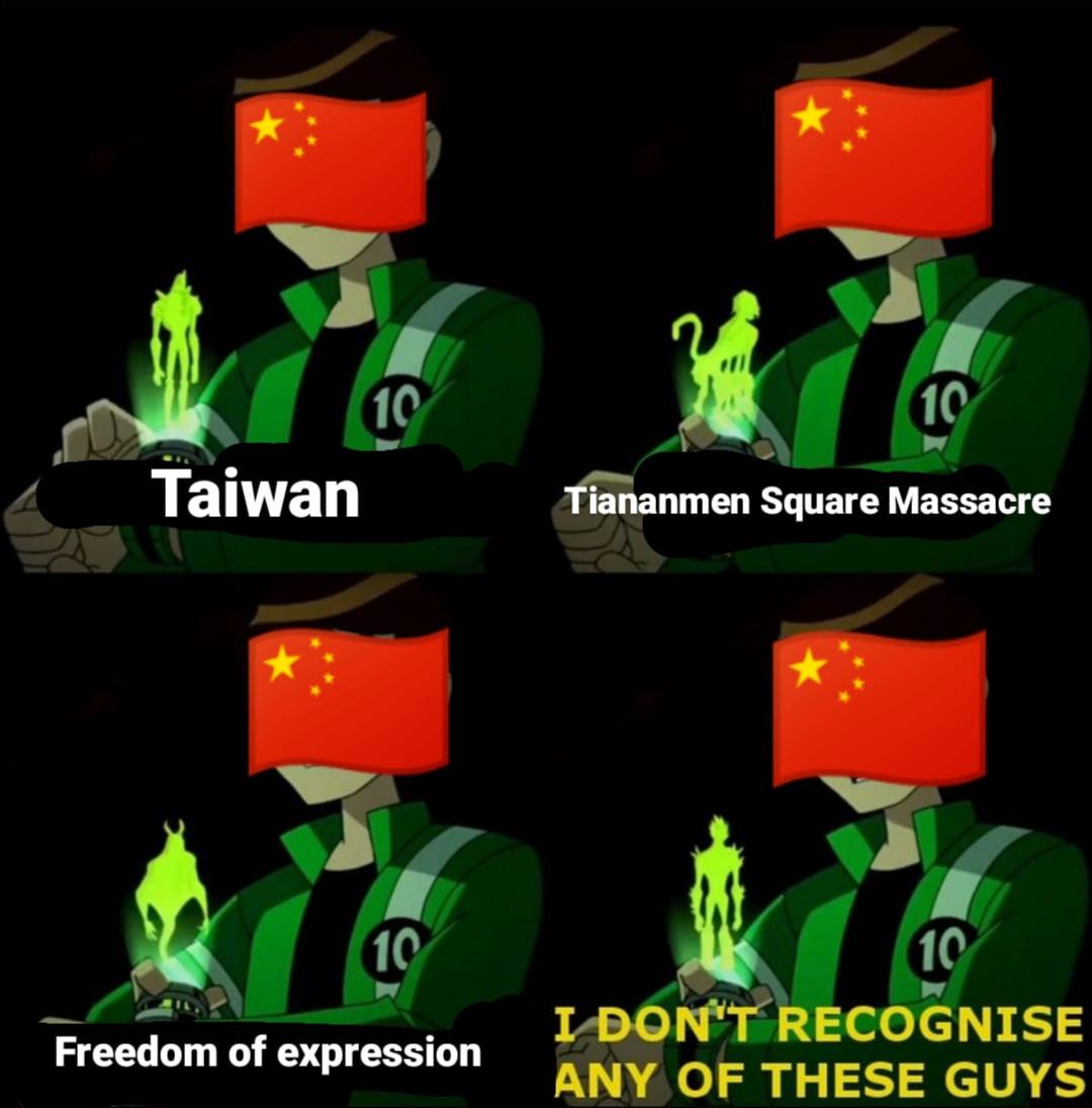 History, China, Chinese, Ben, HistoryMemes, Tiananmen Square History Memes History, China, Chinese, Ben, HistoryMemes, Tiananmen Square text: Taiwan iananmen Square Massacre VD6MfRECOGNISE Freedom of expression ANY OF THESE GUYS 