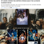 Star Wars Memes Ot-memes, Star Wars, Sith, OTS, Vader, The Hedge text: SHOWDOWNS RT USERS CROWN THE EMPIRE STRIKES BACK THE ULTIMATE SUMMER MOVIE AFTER SIX DRAMATIC ROUNDS, THE ICONIC SECOND FILM OF THE STAR WARS ORIGINAL TRILOGY COMES AWAY WITH THE BIG WIN. by RT staff May 25, 2020 | P 1708 Comments you BOW TO NO O 1.1 RETURN%OEDI  Ot-memes, Star Wars, Sith, OTS, Vader, The Hedge