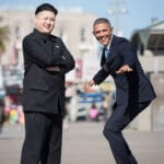 History Memes History, Obama, Kim, Kim Jong Un, Jong Un, Ellen Degeneres text: 