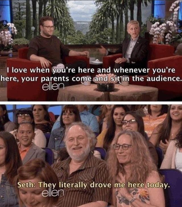 Wholesome memes, Seth, Dad, Professor Trelawney, Harry Potter, Ellen Wholesome Memes Wholesome memes, Seth, Dad, Professor Trelawney, Harry Potter, Ellen text: I love when 'G're here and whenever you're here, your parents the audience. elle Seth? They literally drove me herestoday. 