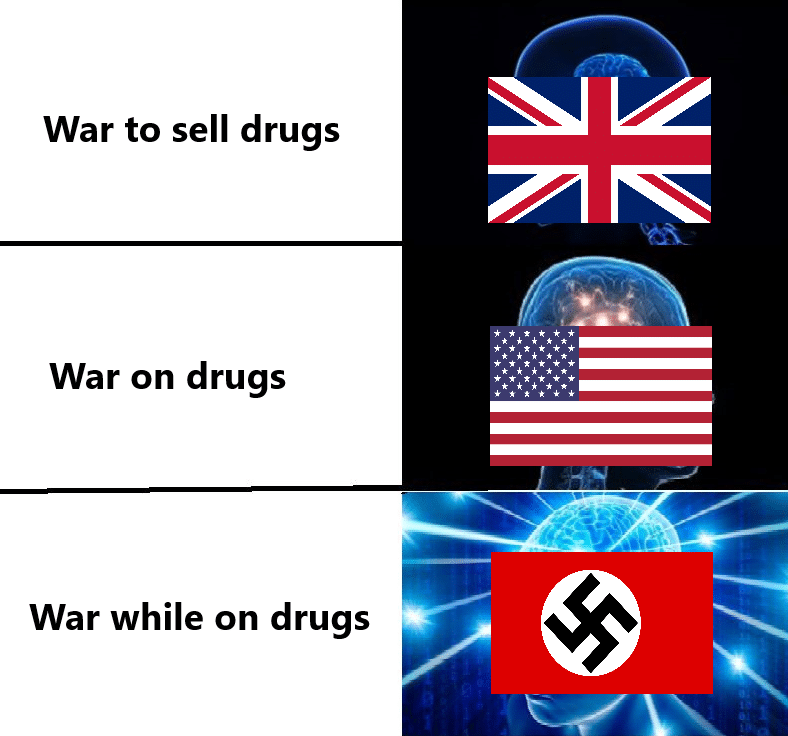 History, German, Finland, Pervetin, Nazis, Hitler History Memes History, German, Finland, Pervetin, Nazis, Hitler text: War to sell drugs War on drugs War while on drugs 