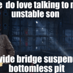Star Wars Memes Sequel-memes, Star Wars, Kyl text: Oh boy I sure do love talking to my mentally ona foot unstable son ide bridge suspended above a bottomless Dit  Sequel-memes, Star Wars, Kyl