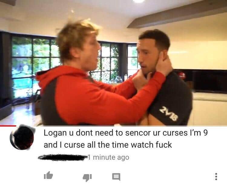 Cringe, YouTube, Logan Paul cringe memes Cringe, YouTube, Logan Paul text: Logan u dont need to sencor ur curses I'm 9 and I curse all the time watch fuck 1 minute ago 