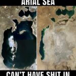 History Memes History, Kazakhstan, Aral Sea, Uzbekistan, Arial, Soviet text: FUCI(ERS STOLE THE ARIAL SEA d him matic CAN