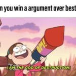 Anime Memes Anime,  text: When you win a argument over best girl  Anime, 
