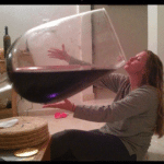 Girl drinking from giant wine class Food meme template blank  Food, Wine, Drinking, Giant, Woman