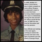 Political Memes Political, Polish text: In 2006, Buffalo N.Y. Officer Cariol Horne, who is black, jumped on white officer Gregory Kwiatkowski