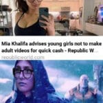 Avengers Memes Thanos, Mia Red Skull Khalifa text: Mia Khalifa advises young girls not to make adult videos for quick cash - Republic W reoublicworld.com I don