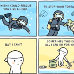 Wholesome Memes Wholesome memes,  text: I WISH I COULD RESCUE YOU LIKE A HERO BUT I CAN