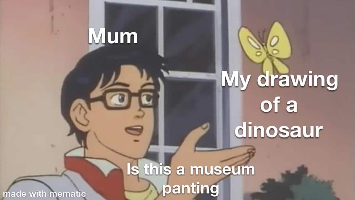 Wholesome memes,  Wholesome Memes Wholesome memes,  text: made with mematic awing of a dinosaur Isr€hlS a museum Npantingl 