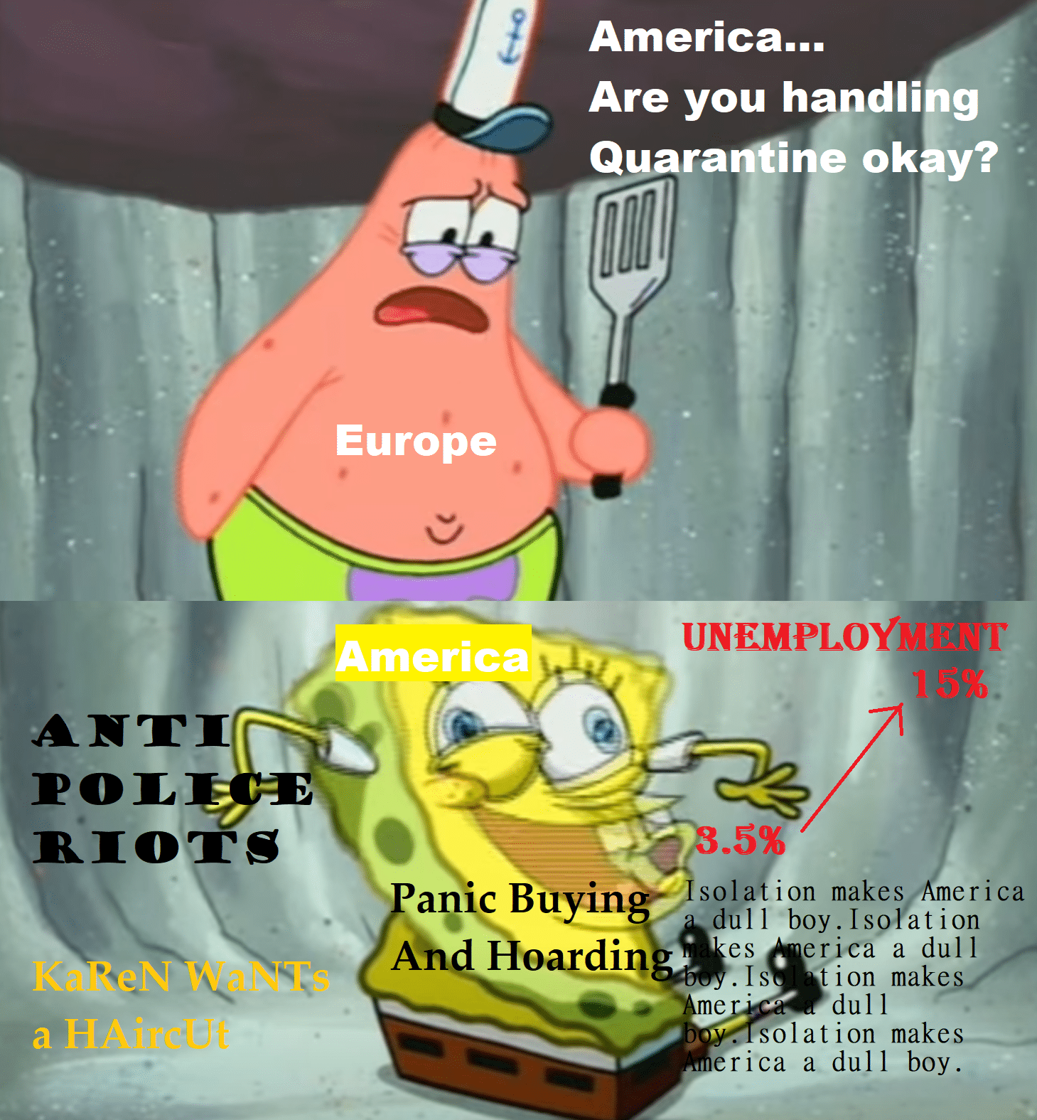Spongebob,  Spongebob Memes Spongebob,  text: Europe 