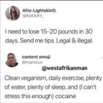 Dank Memes Hold up, Wheel, Spin, HolUp, RHbVRg, Discord Server text: Afro-LightskinO. @itsKARY_ I need to lose 15-20 pounds in 30 days. Send me tips. Legal & illegal. content emoji @marscuv @westafrikanman Clean veganism, daily exercise, plenty of water, plenty of sleep, and (l can