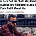 Dank Memes Hold up, Wheel, Spin, HolUp, Thanks, SJUGNb text: Hipster Gets Mad His Photo Was Used In Article About How All Hipsters Look Alike, Then Finds Out It Wasn
