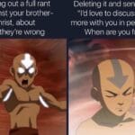 Christian Memes Christian, The Last Airbender, Christ, Avatar text: Typing out a full rant against your brother- in-Christ, about how they