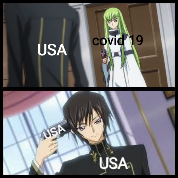 Funny, USA, Lelouch, No, Geass, ALREADY DEAD other memes Funny, USA, Lelouch, No, Geass, ALREADY DEAD text: 
