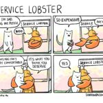 Comics Service lobster, Service Lobster text: SERVICE LOBSTER I
