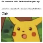 Dank Memes Dank, Bieber, Justin Bieber, Justin, JB, IL Justin Bieber text: Girl tweets that Justin Bieber raped her years ago Justin shows evidence that it