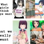 Anime Memes Anime,  text: What girls think asse boys want What we really want  Anime, 