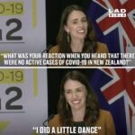 Wholesome Memes Wholesome memes, NZ, Brits, British text: )-19 BIBLE "WHAT WAS YOUR WHEN YOU HEARD THAT THERE WERE NO ACTIVE CASES OF covlD-19 IN NEW ZEALAND?" "l DID A LITTLE DANCE"  Wholesome memes, NZ, Brits, British