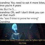 Wholesome Memes Wholesome memes,  text: Grandma: You need to eat 4 more bites, since you