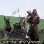 Help! Help! Im being repressed! Movie meme template blank  Movie, Monty Python, Bullying, Opinion, Whining
