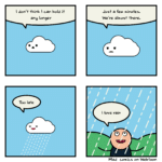 Comics Make it rain,  text: Too late love rain Mad comics on Webtoon  Make it rain, 