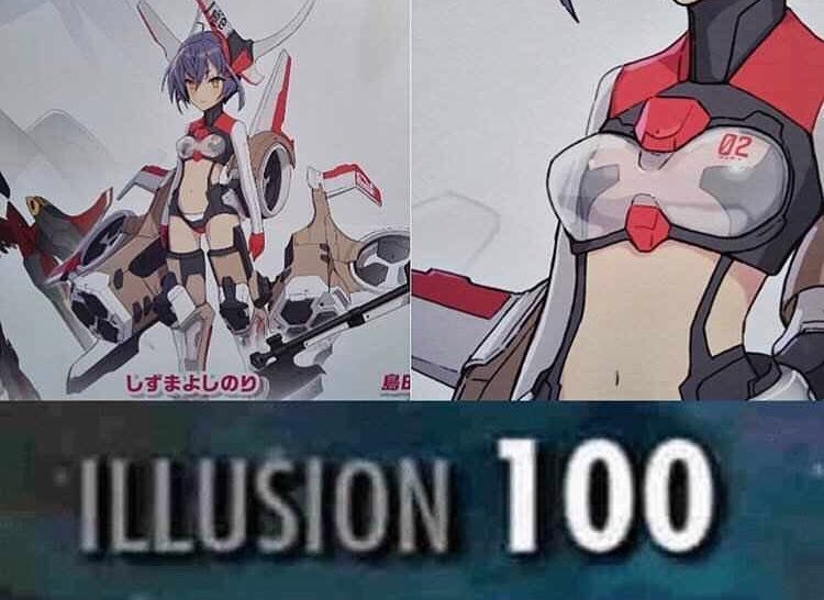 Anime, Busou Shinki Anime Memes Anime, Busou Shinki text: ILLUSION 100 