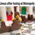 Christian Memes Christian,  text: Jesus after losing at Monopoly  Christian, 