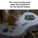 Christian Memes Christian, Frantically text: The church media team when the PowerPoint for the hymns freezes  Christian, Frantically