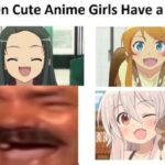 other memes Funny, EKW, Oreimo, Urara Meirochou, Kirino, Chiya text: When Cute Anime Girls Have a Fang  Funny, EKW, Oreimo, Urara Meirochou, Kirino, Chiya