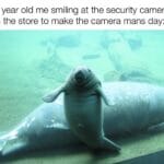 Wholesome Memes Wholesome memes,  text: 7 year old me smiling at the security camera in the store to make the camera mans day:  Wholesome memes, 