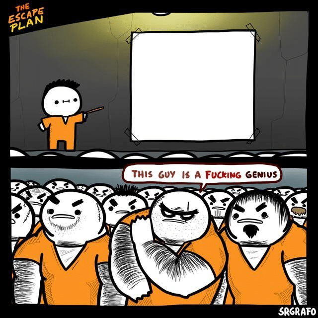 Meme Generator - Prisoner escape plan comic (blank) - Newfa Stuff