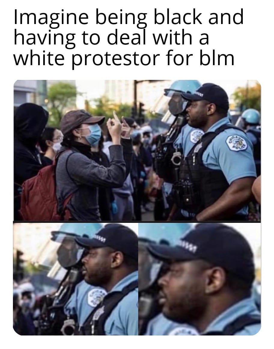 Dank, Wendy, BLM, Asian, America, People Dank Memes Dank, Wendy, BLM, Asian, America, People text: Imagine being black and having to deal with a white protestor for blm 