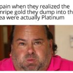 History Memes History, Spain, Platinum, Taking, Sea, Sauce text: Spain when they realized the unripe gold they dump into the sea were actually Platinum  History, Spain, Platinum, Taking, Sea, Sauce