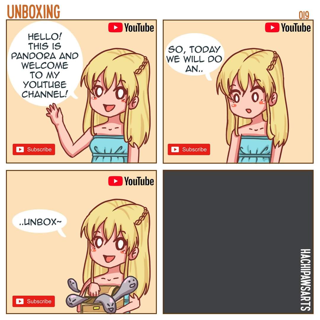  i hope everyones safe. :)(from hachipaws), Pandora, OC, January Comics  i hope everyones safe. :)(from hachipaws), Pandora, OC, January text: UNBOXING HELLO! THIS IS PANDOPA AND wecc0Me TO MY YOUTUge CHANNEL! Subscribe ..UNBOX- Subscribe 019 O YouTube D YouTube O YouTube SO, TODAY we WILL 00 Subscribe 