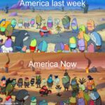 Spongebob Memes Spongebob,  text: America last wee