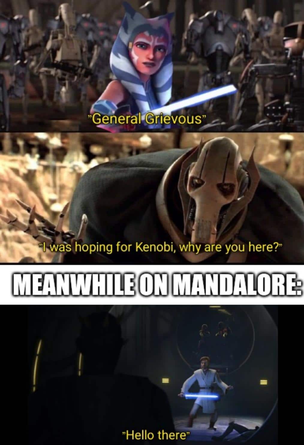 Prequel-memes, Anakin, Ahsoka, Obi Wan, Maul, Kenobi Star Wars Memes Prequel-memes, Anakin, Ahsoka, Obi Wan, Maul, Kenobi text: 